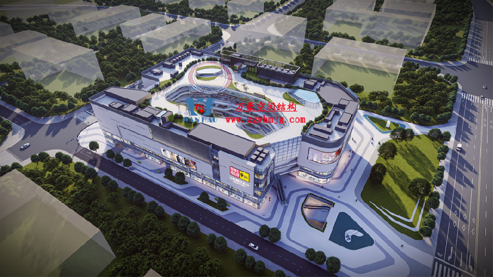 廣州從化鳳凰新天地商業樓ETFE+PTFE膜結構項目